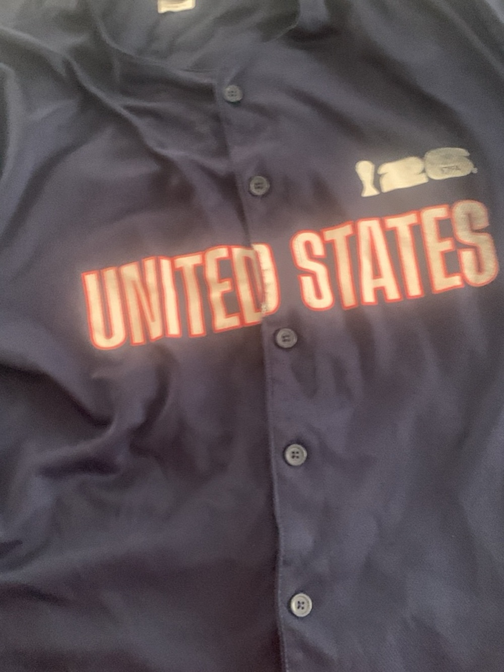 United States Navy-Style Button Front Jersey Shirt - Navy